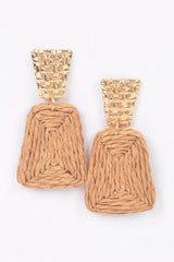 Faux Straw Dangling Earring | Mixtshop LLC