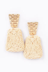 Faux Straw Dangling Earring | Mixtshop LLC