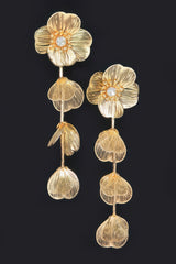 Metal Flower Fringe Earring | Mixtshop LLC