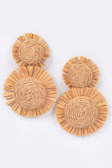 Faux Straw Dangling Earring | Mixtshop LLC