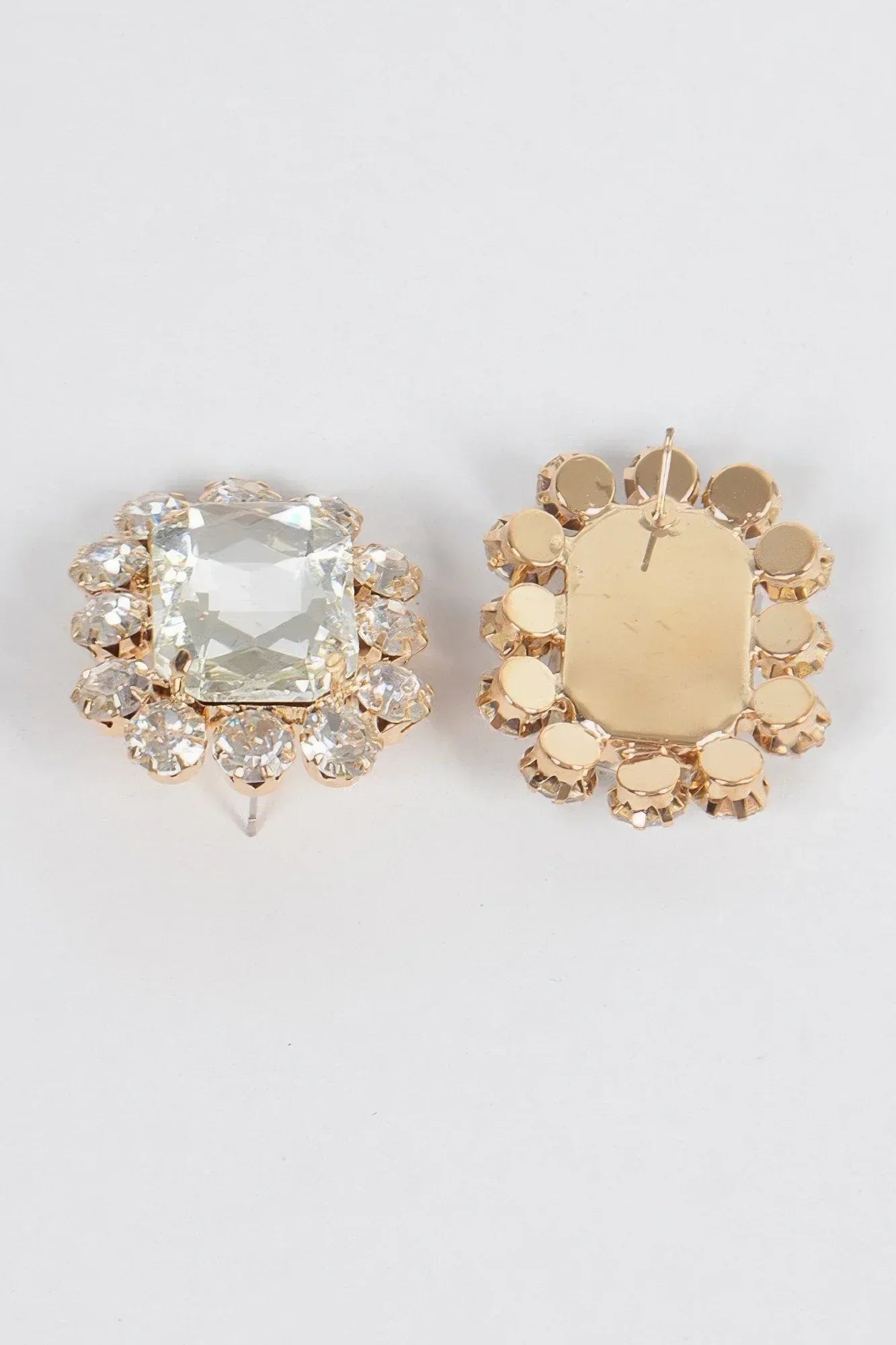 Big Stone Stud Earrings Secondary image