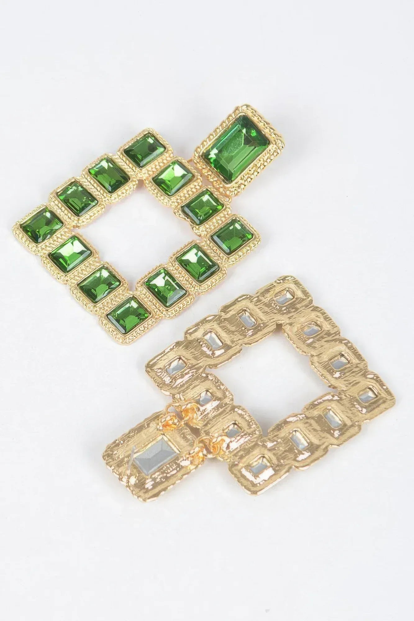 Multi Square Gemstone Earrings | Mixtshop LLC