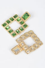 Multi Square Gemstone Earrings | Mixtshop LLC
