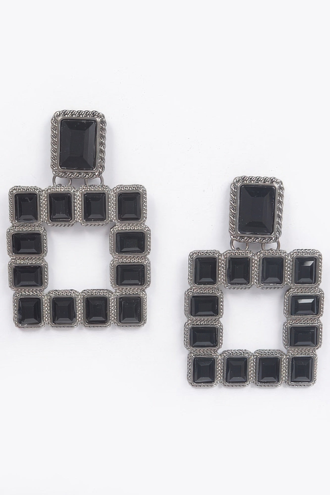 Multi Square Gemstone Earrings | Mixtshop LLC