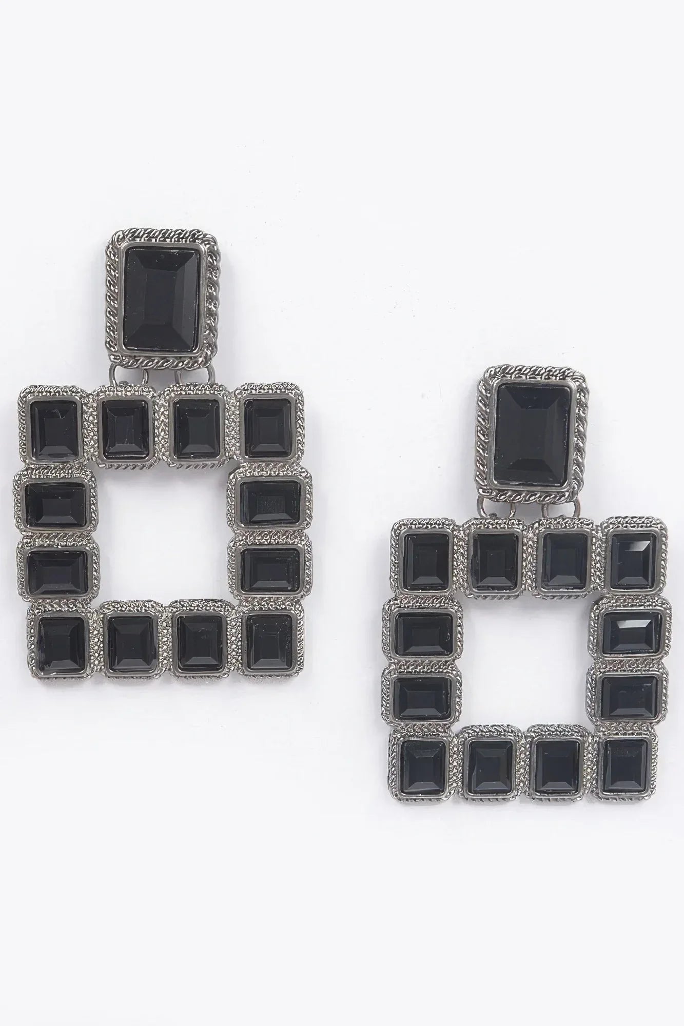 Multi Square Gemstone Earrings | Mixtshop LLC