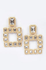 Multi Square Gemstone Earrings | Mixtshop LLC