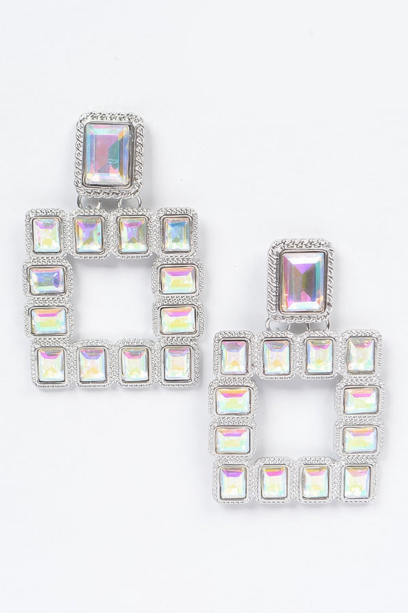 Multi Square Gemstone Earrings | Mixtshop LLC