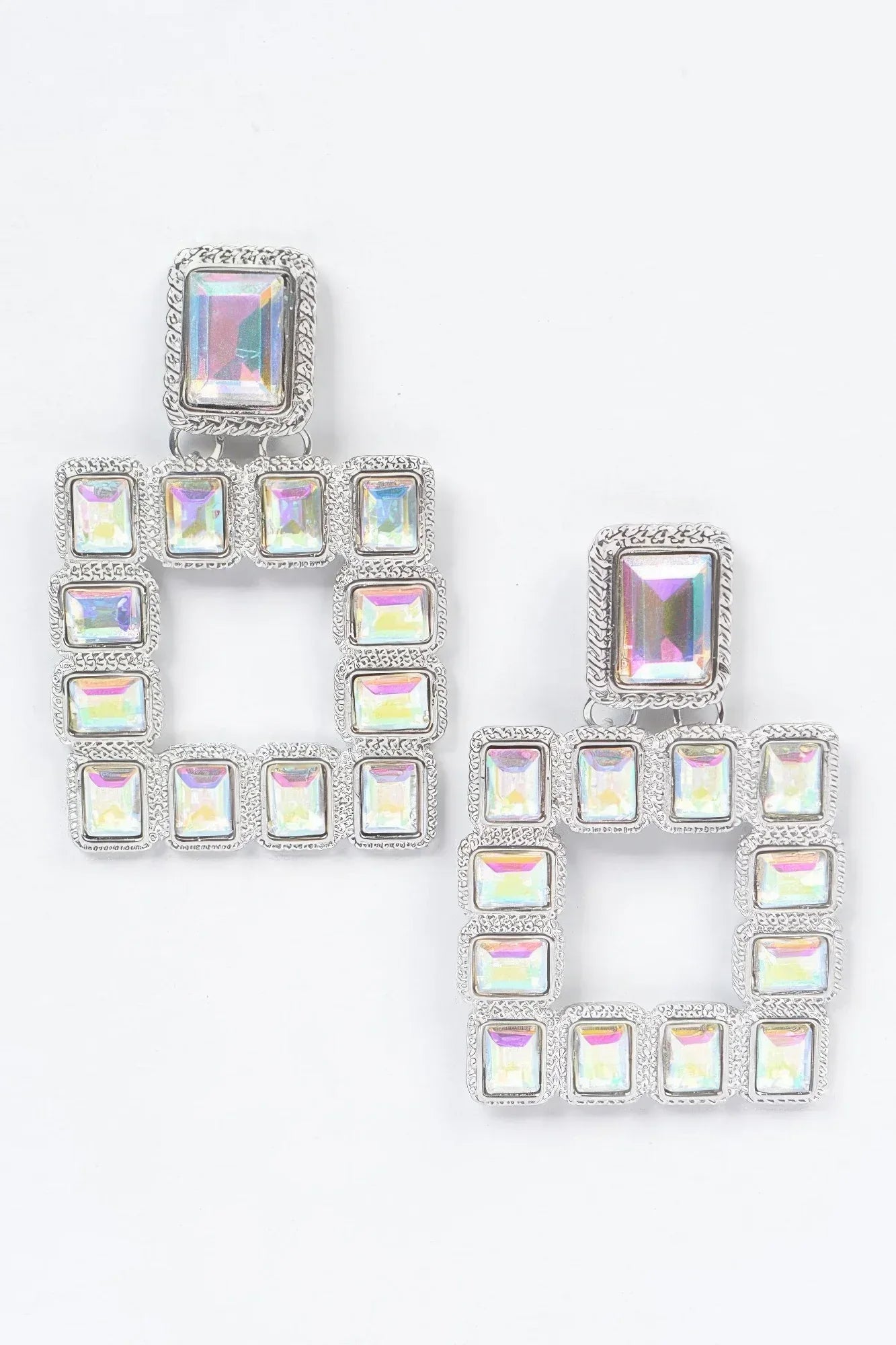 Multi Square Gemstone Earrings | Mixtshop LLC