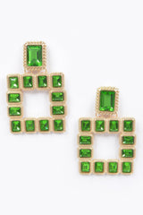 Multi Square Gemstone Earrings | Mixtshop LLC
