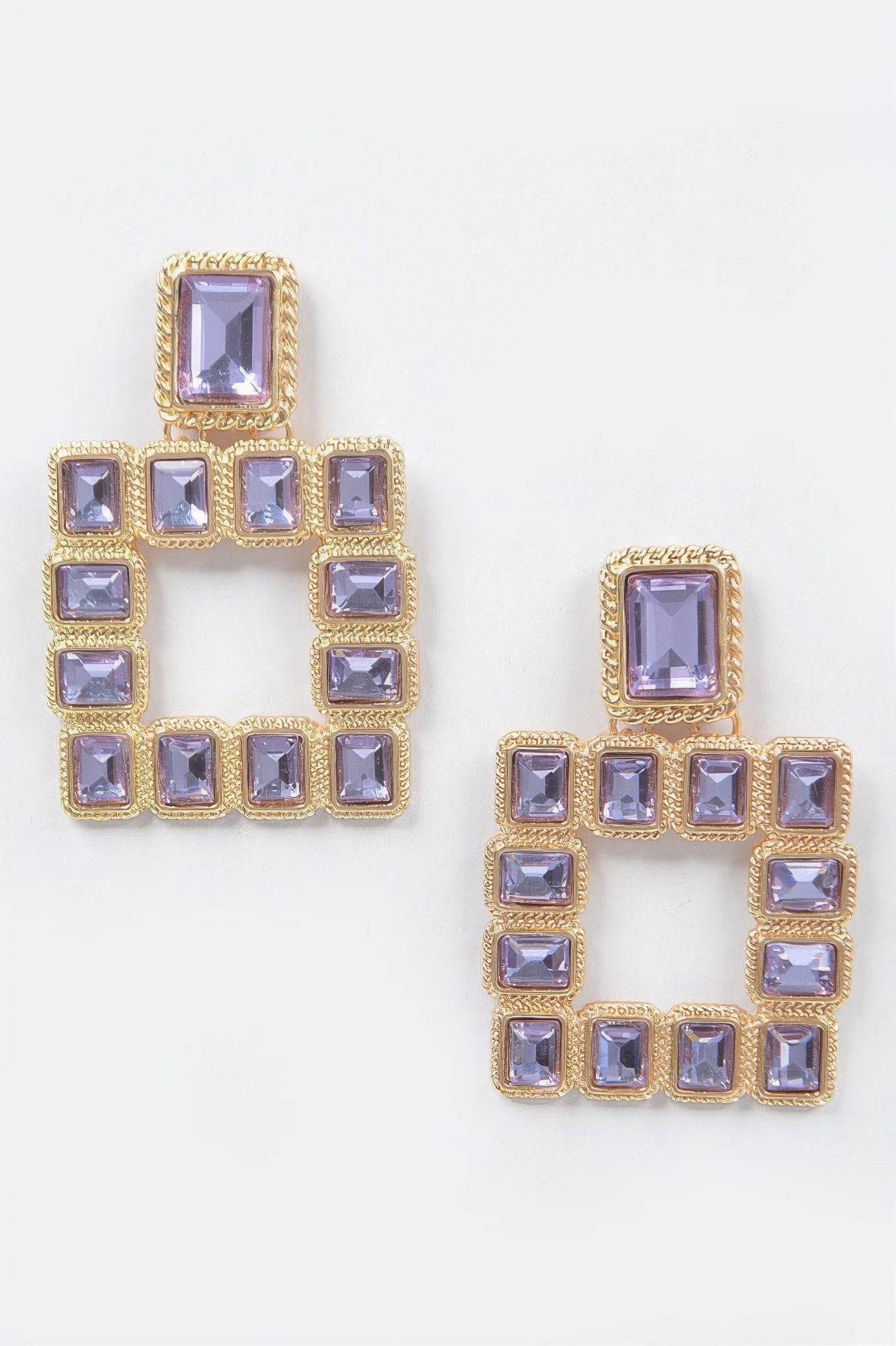 Multi Square Gemstone Earrings | Mixtshop LLC