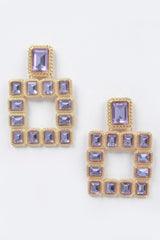 Multi Square Gemstone Earrings | Mixtshop LLC