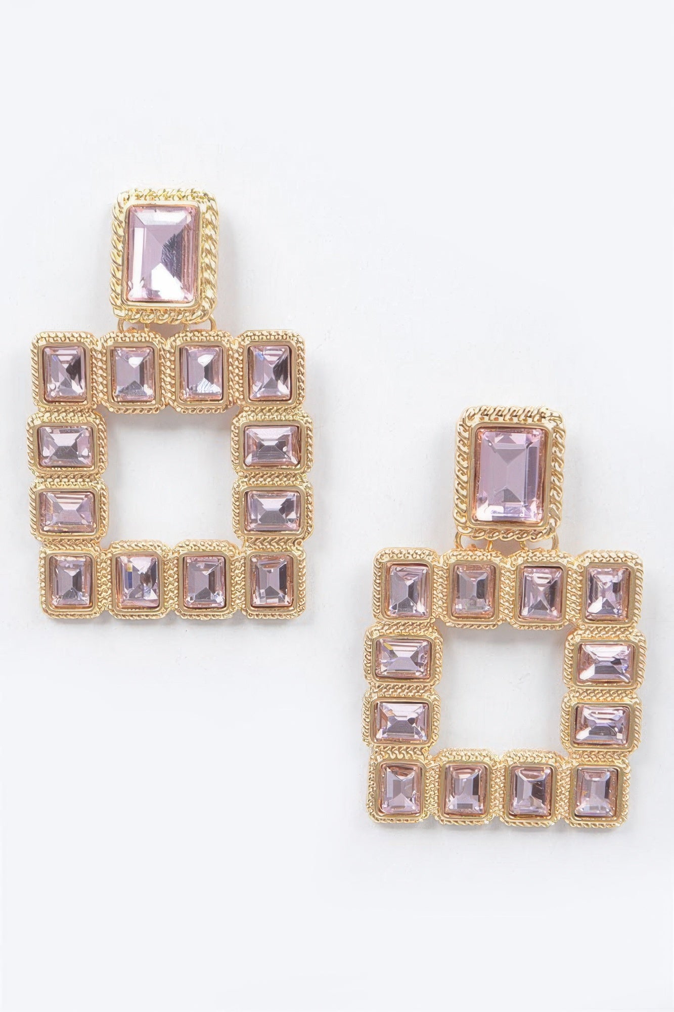 Multi Square Gemstone Earrings | Mixtshop LLC