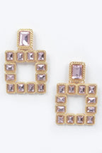 Multi Square Gemstone Earrings | Mixtshop LLC
