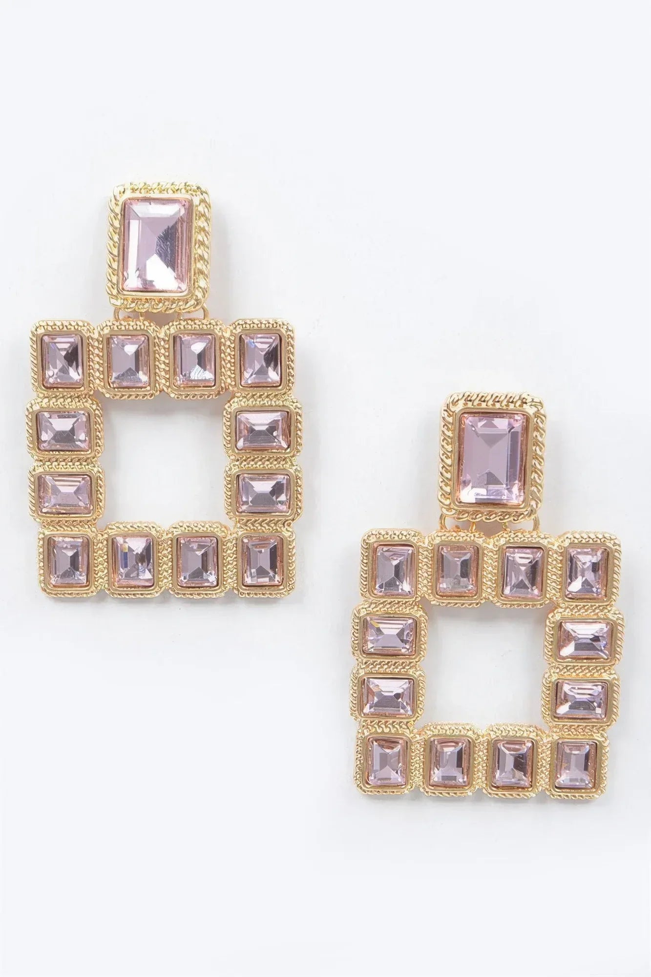 Multi Square Gemstone Earrings | Mixtshop LLC
