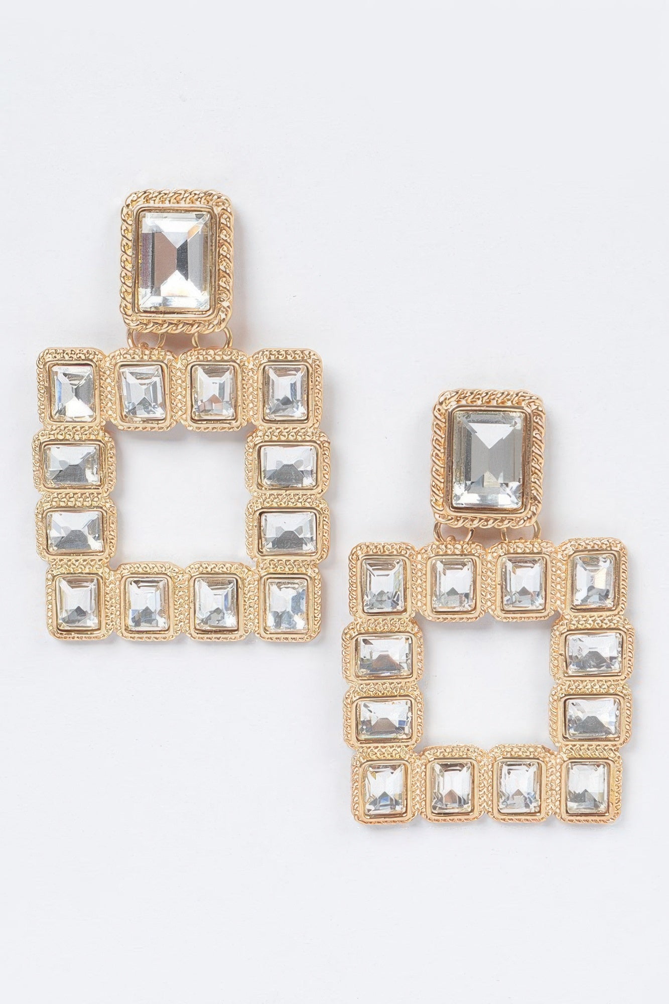 Multi Square Gemstone Earrings | Mixtshop LLC