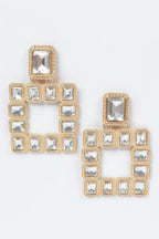 Multi Square Gemstone Earrings | Mixtshop LLC