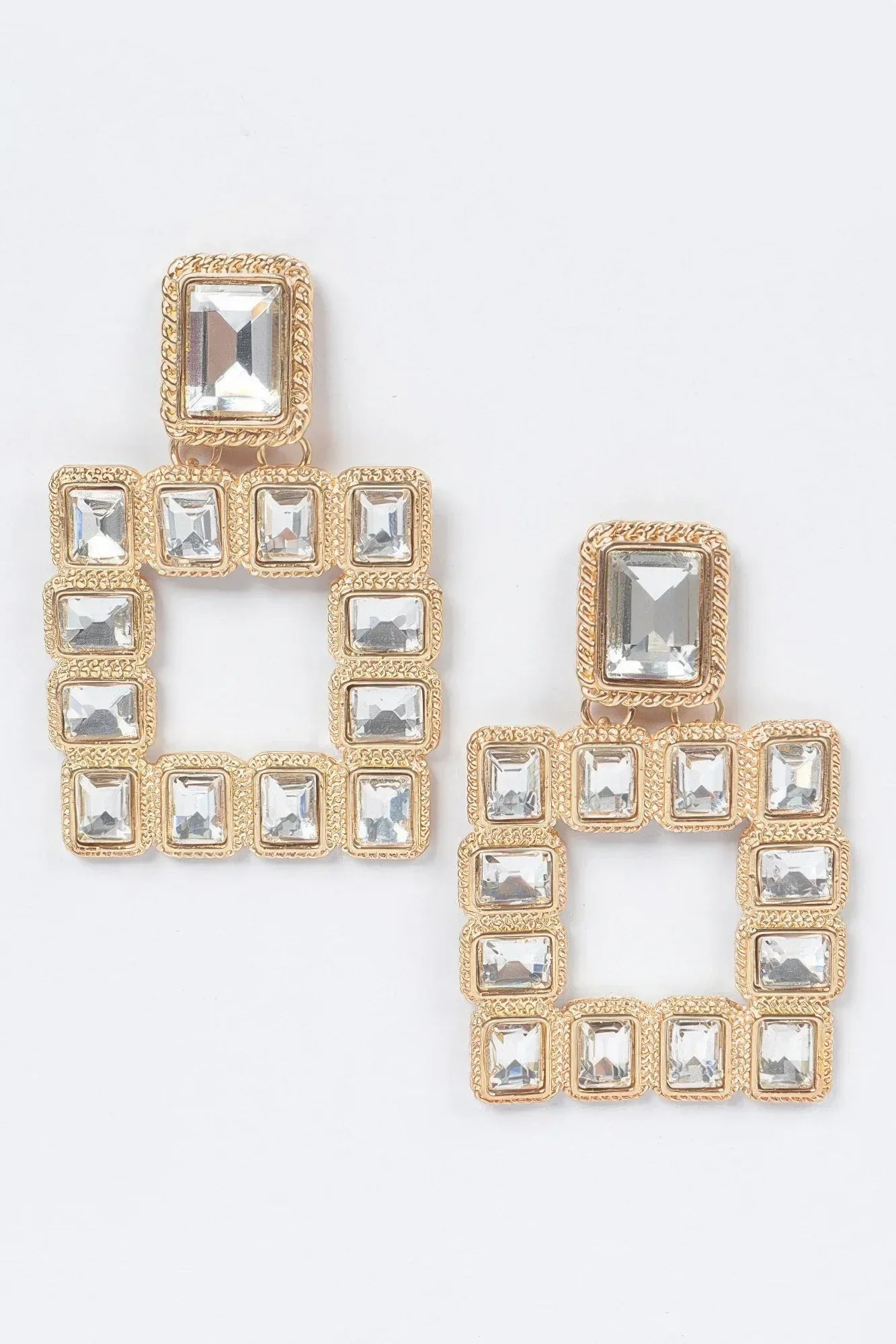 Multi Square Gemstone Earrings | Mixtshop LLC