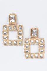 Multi Square Gemstone Earrings | Mixtshop LLC