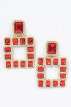 Multi Square Gemstone Earrings | Mixtshop LLC