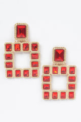 Multi Square Gemstone Earrings | Mixtshop LLC