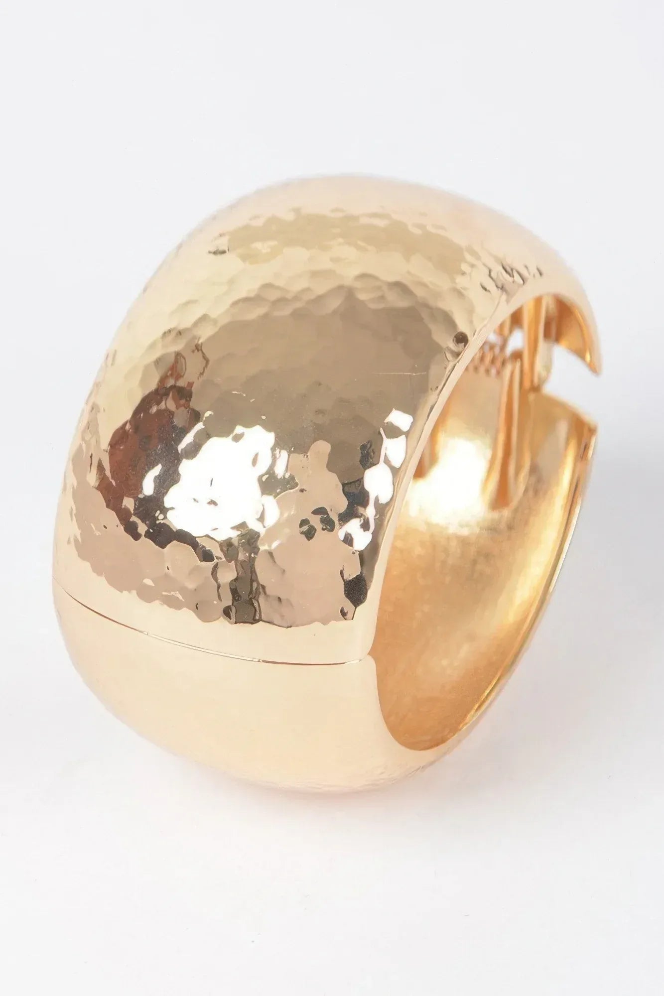 Hammered Metal Bangle Bracelet Secondary image