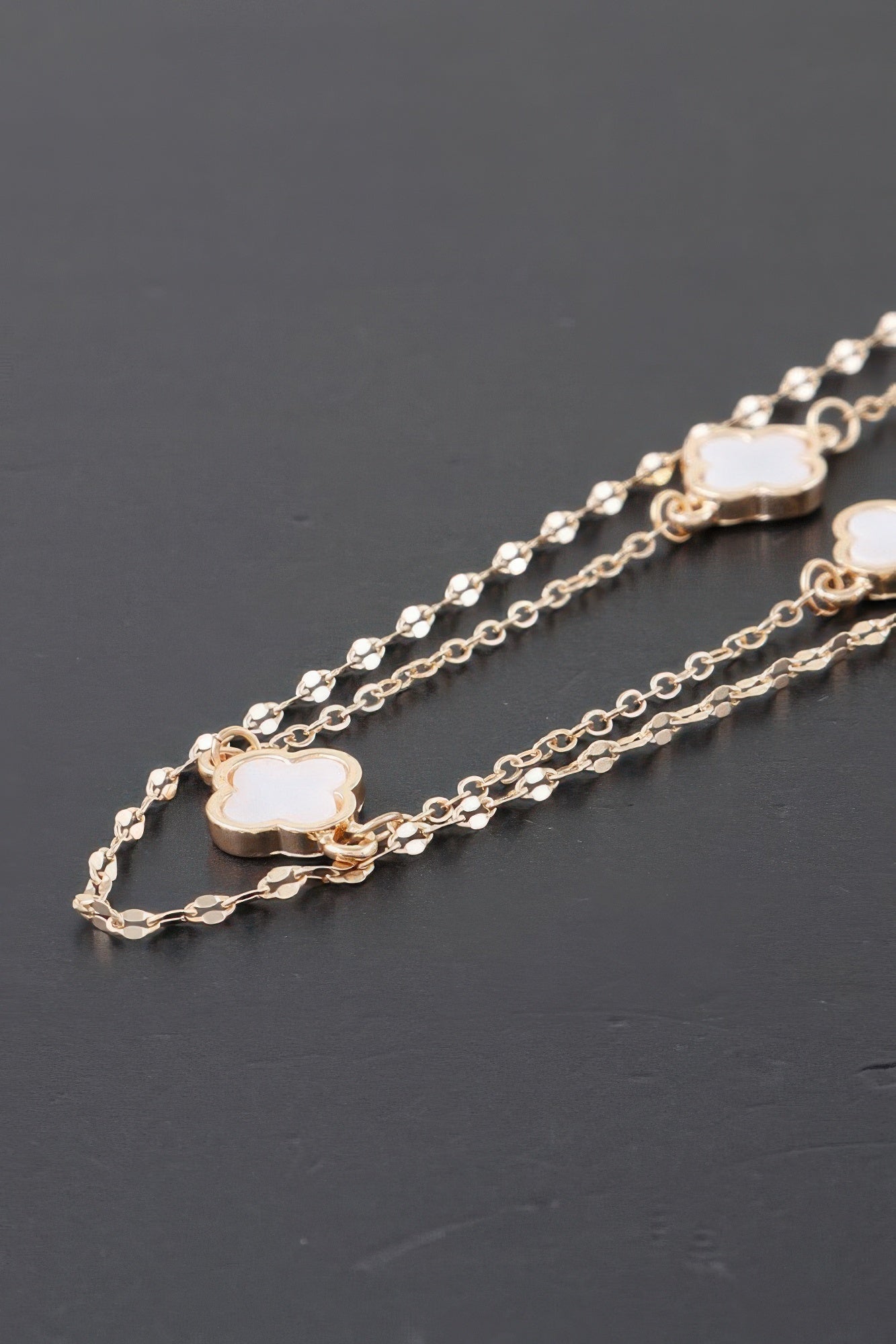 Double Clover Charm Choker Necklace | Mixtshop LLC