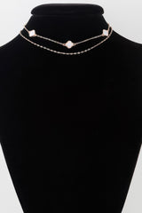 Double Clover Charm Choker Necklace | Mixtshop LLC