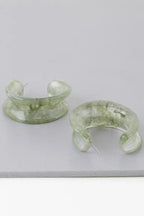 Multi Marble Stone Hoop Earrings | Mixtshop LLC