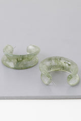 Multi Marble Stone Hoop Earrings | Mixtshop LLC