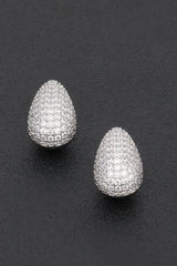 Rhinestone Metal Tear Drop Earring | Mixtshop LLC