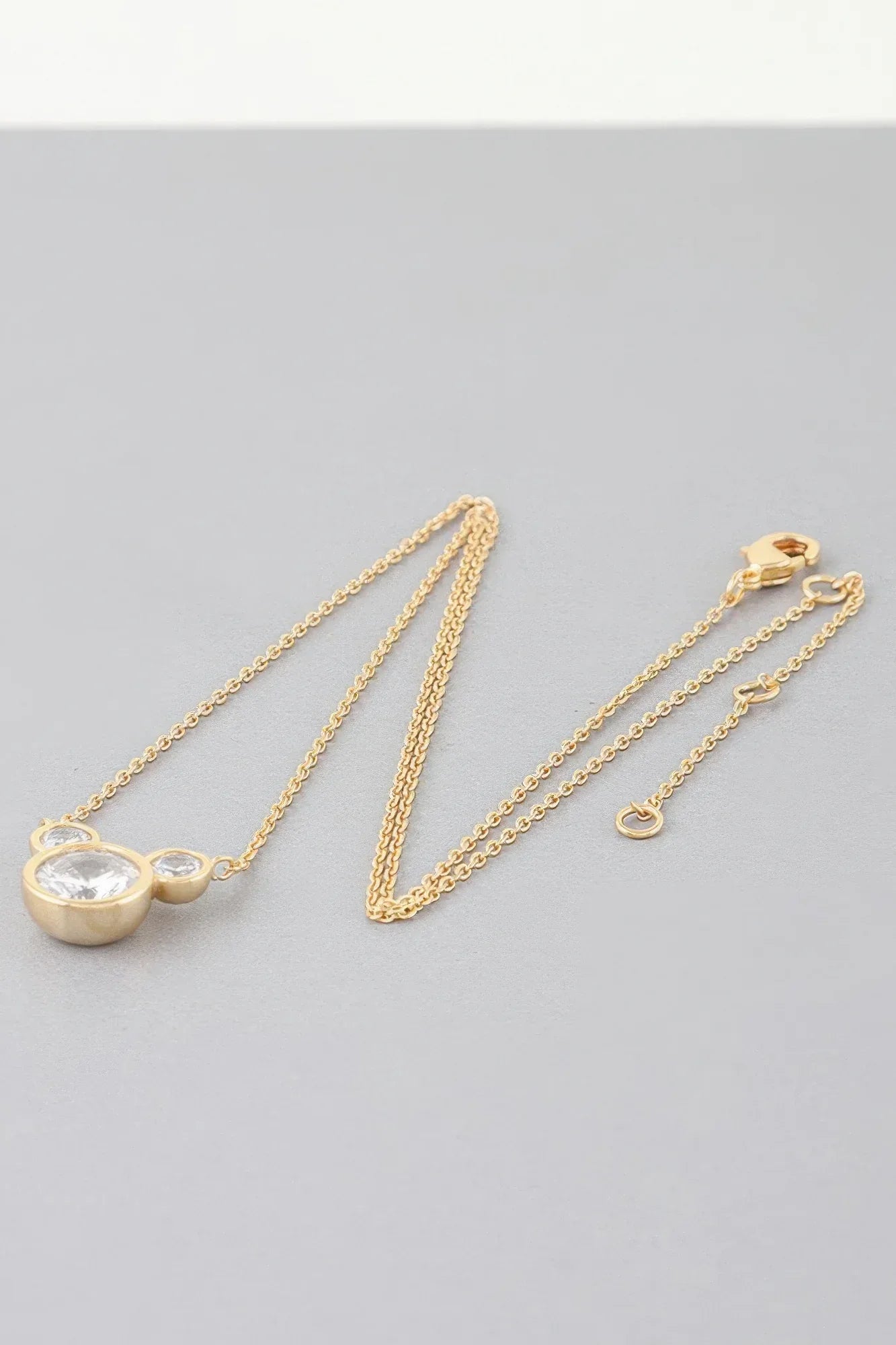 Crystal Mickey Chain Necklace Secondary image