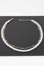 Triple Pearl Chain Necklace | Mixtshop LLC