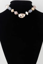 Multi Modern Stone Necklace | Mixtshop LLC