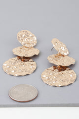Triple Hammered Disc Earrings | Mixtshop LLC