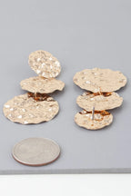 Triple Hammered Disc Earrings | Mixtshop LLC