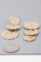 Triple Hammered Disc Earrings | Mixtshop LLC