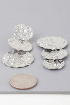 Triple Hammered Disc Earrings | Mixtshop LLC