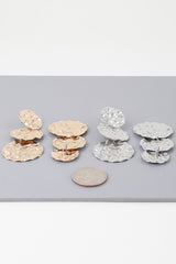 Triple Hammered Disc Earrings | Mixtshop LLC