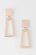 Modern Geometric Frame Drop Earrings | Mixtshop LLC