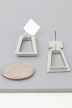 Modern Geometric Frame Drop Earrings | Mixtshop LLC