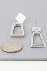 Modern Geometric Frame Drop Earrings | Mixtshop LLC