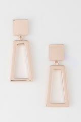 Modern Geometric Frame Drop Earrings | Mixtshop LLC