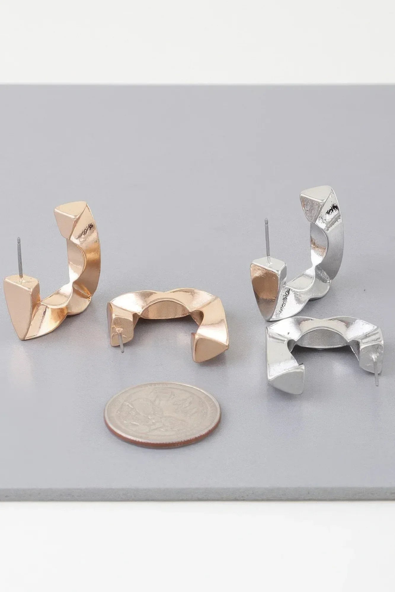 Geometric Cubic Hoop Earrings | Mixtshop LLC