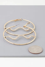 Bejeweled Snake Hoop Earrings | Mixtshop LLC
