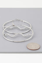 Bejeweled Snake Hoop Earrings | Mixtshop LLC