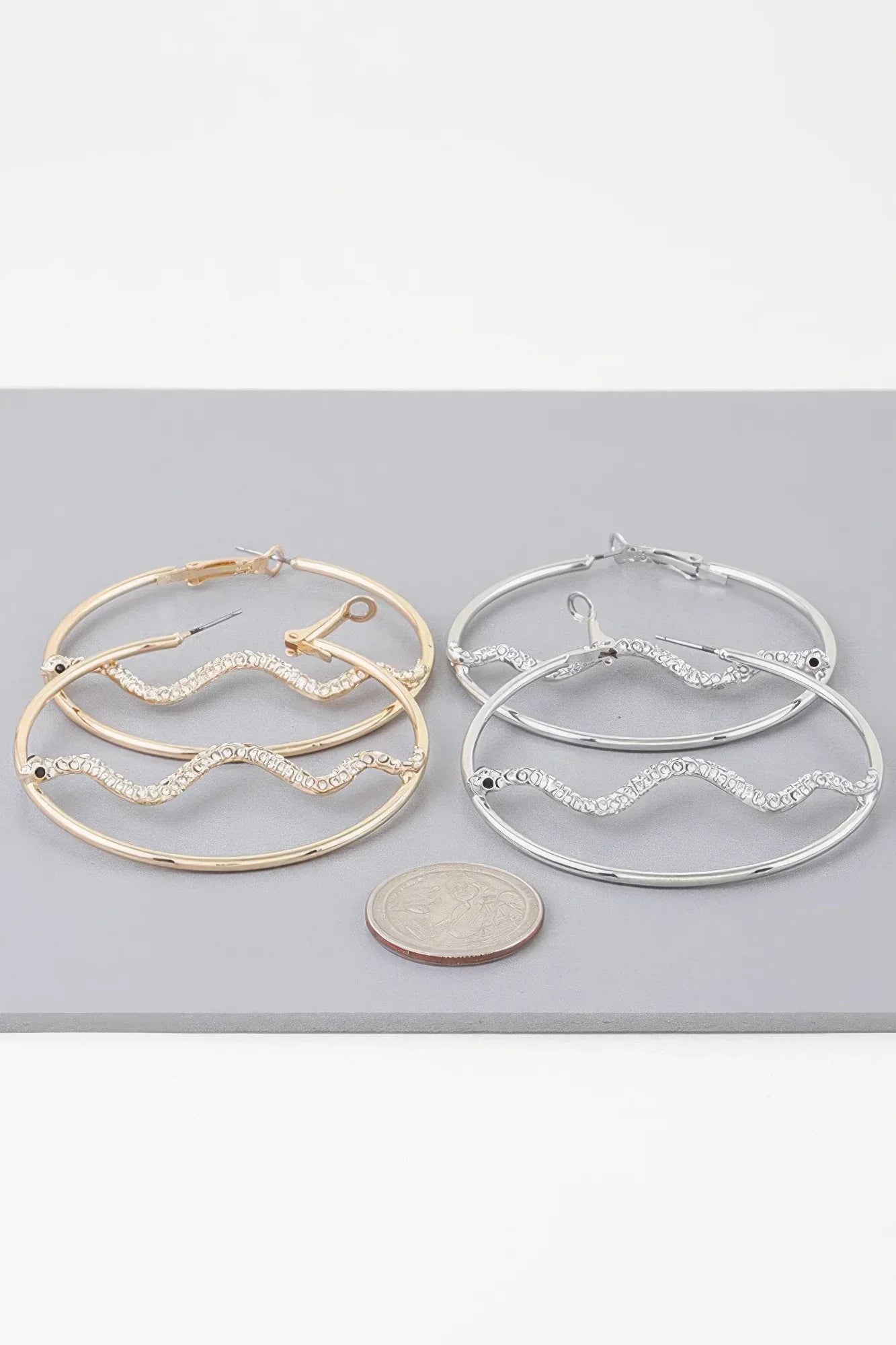 Bejeweled Snake Hoop Earrings | Mixtshop LLC