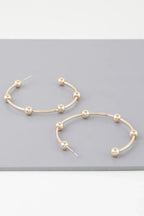 Multi Shiny Bead Hoop Earrings | Mixtshop LLC