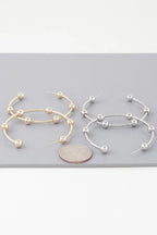 Multi Shiny Bead Hoop Earrings | Mixtshop LLC