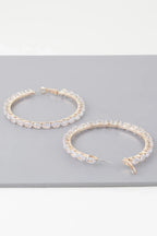 Teardrop Bejeweled Hoop Earrings | Mixtshop LLC