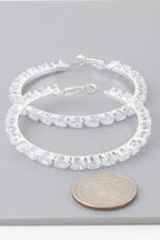 Teardrop Bejeweled Hoop Earrings | Mixtshop LLC
